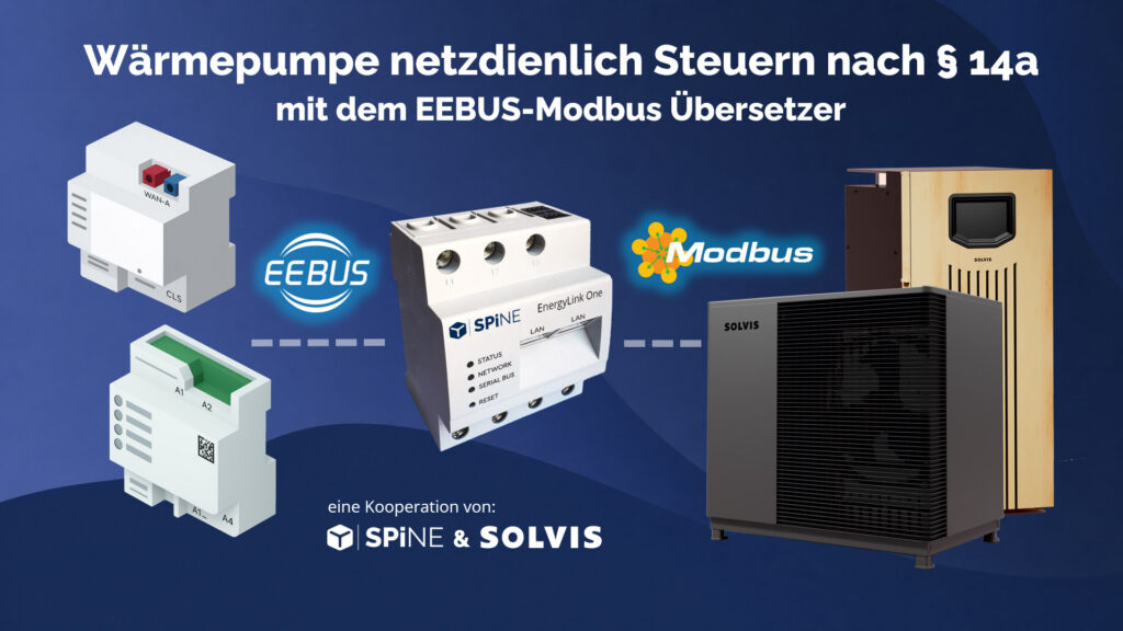 Wärmepumpe netzdienlich steuerbar mit dem EEBUS-Modbus Übersetzer